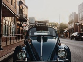 Black Vintage Car